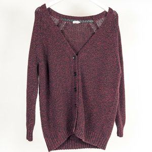 Filippa K Marled Burgundy Cardigan